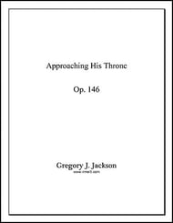 Approaching His Throne Orchestra sheet music cover Thumbnail